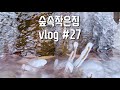 숲속작은집 vlog 27 시골의 작은집 겨울살이 브이로그! (새해 일출, 산청곶감축제,엄마와 데이트)