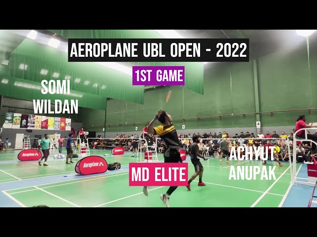 MD- Somi Wildan  VS  Achyut AnupakXavier  _ 1st game  || UAE Open Badminton Tournament class=
