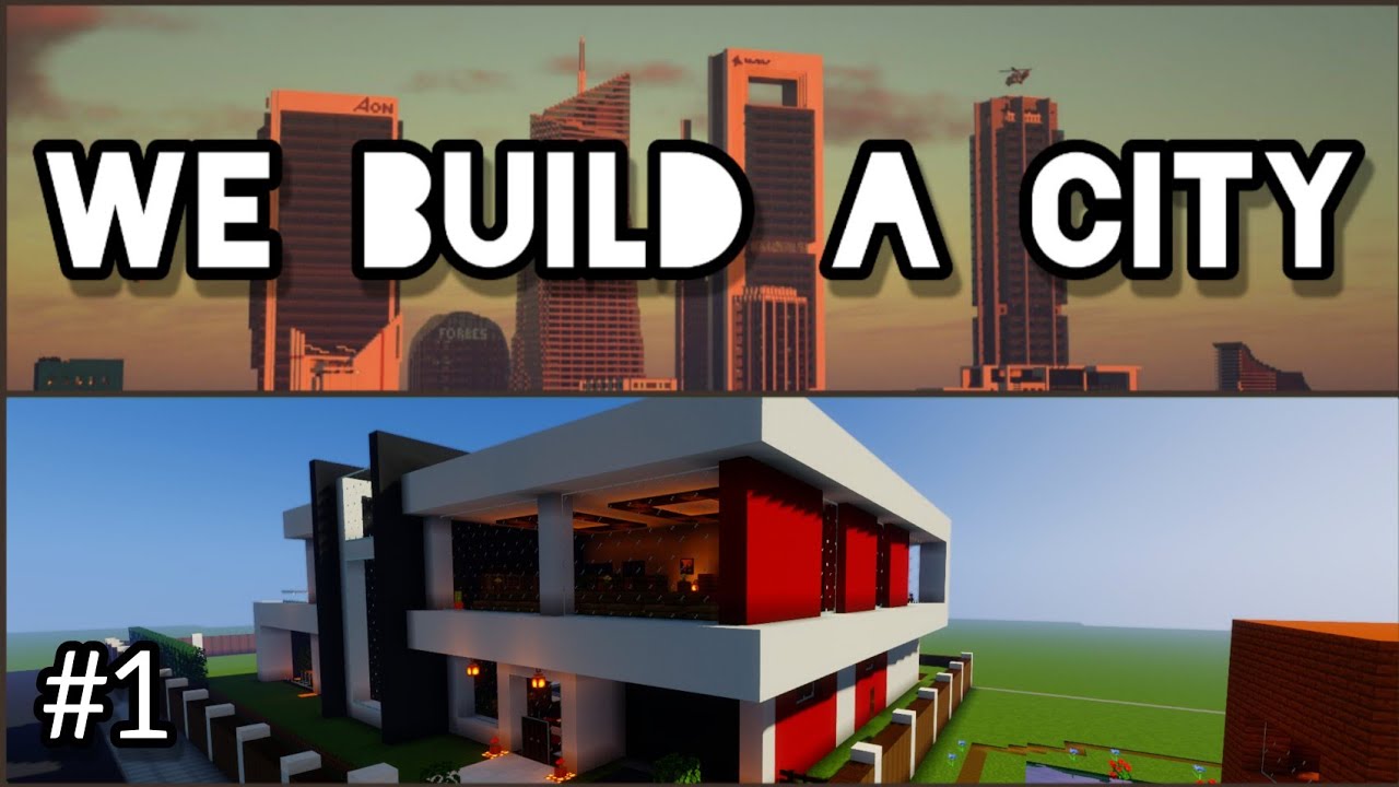 Minecraft | We build a City | #01 | building a home | MinerBuilder ...