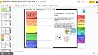 Evolution Interactive Notebook Digital Version © Biology Roots - Google Slides Net Worth