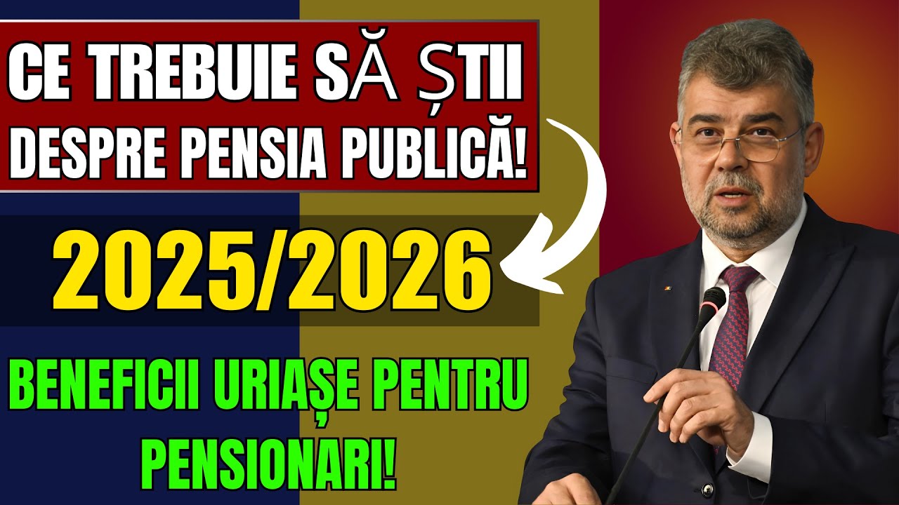 ‼️2025/2026: Ce TREBUIE să Știi despre Pensia Publică! Beneficii URIAȘE pentru Pensionari!
