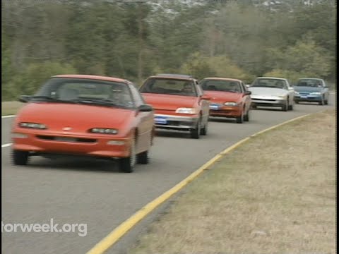 MotorWeek | Retro Review: &rsquo;92 Econo Sport Comparo: Paseo, NX1600, Scoupe, Saturn, Storm