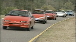 MotorWeek | Retro Review: '92 Econo Sport Comparo: Paseo, NX1600, Scoupe, Saturn, Storm