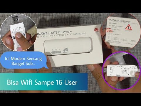 Buka Box Cara Menggunakan Modem USB Huawei LTE Wingle E8372 MiFi WiFi Unlock Version