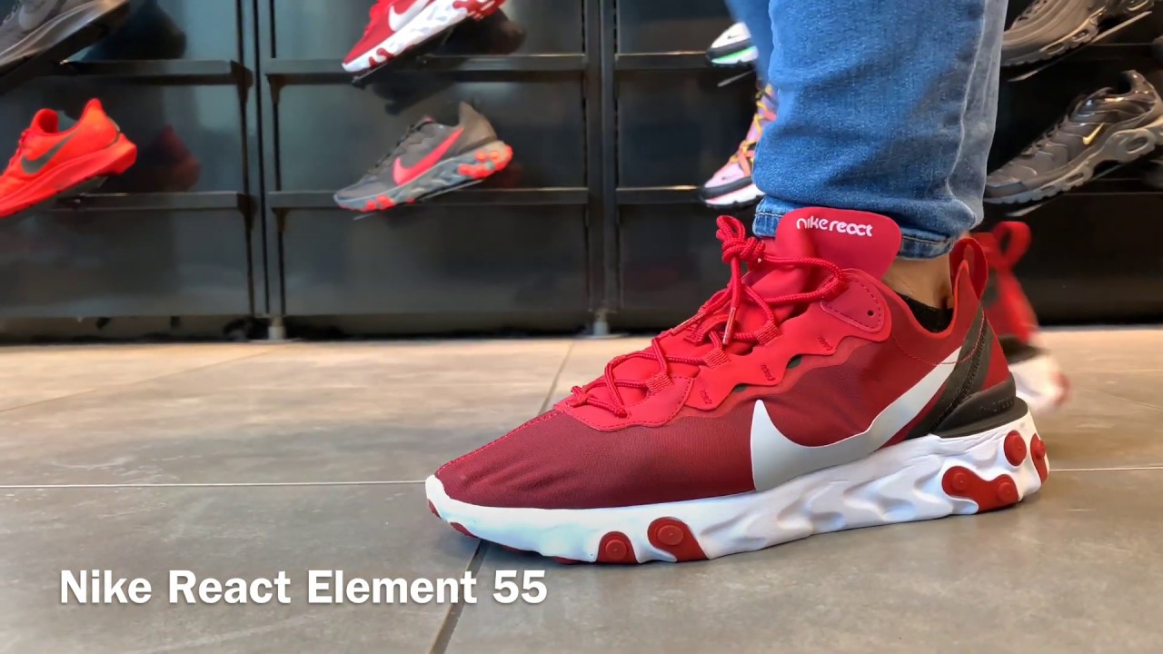 nike react element on foot
