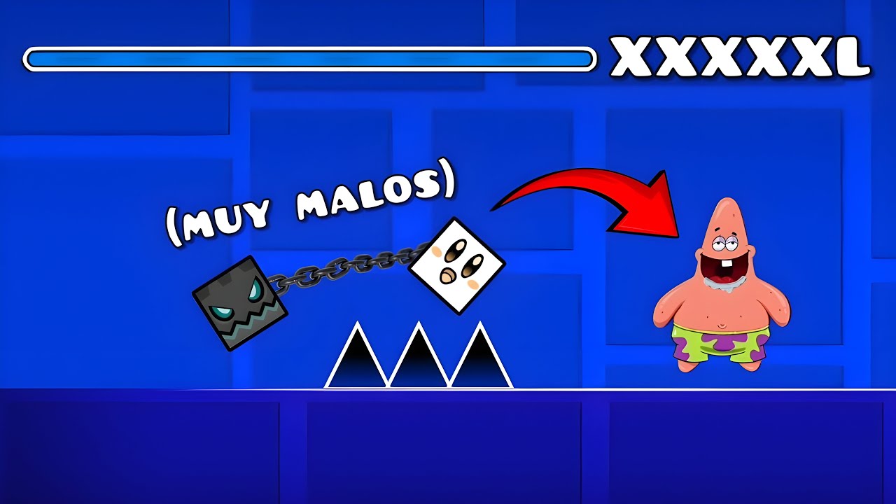 Dos NOOBS Se Pasan el Demon mas Largo de GEOMETRY DASH... Con DEATHLINK