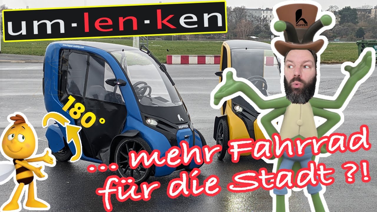 🛺 Pedelec mit Dach : HOPPER Probefahrt in Berlin @ Tempelhofer Feld ⚡ 08.12.2023 🚲 E-Bike