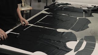 The process of making handmade leather jackets made of 100% natural leather.