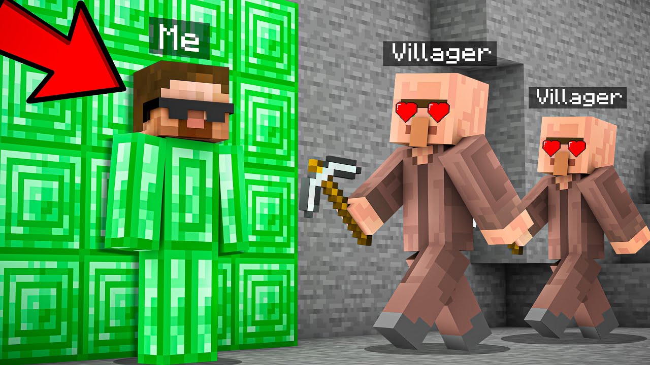 I BECAME EMERALD TO TROLL VILLAGERS! 😂