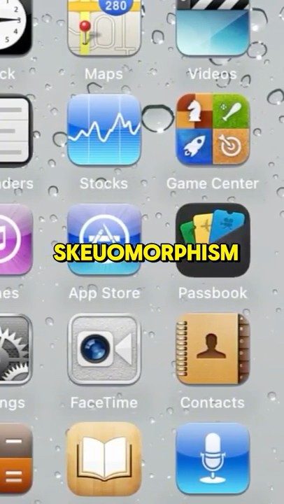 Skeuomorphism explained! #nostalgia #aestheic #iphone #shortvideo # ...