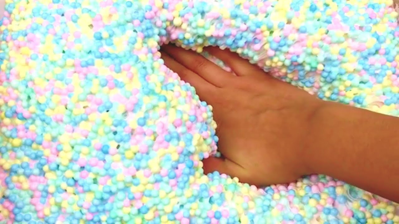 Full Floam Slime Floameow SCENTED crunchy ASMR foam beads slime