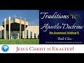 Traditions vs apostles doctrine  global fellowship of holiness