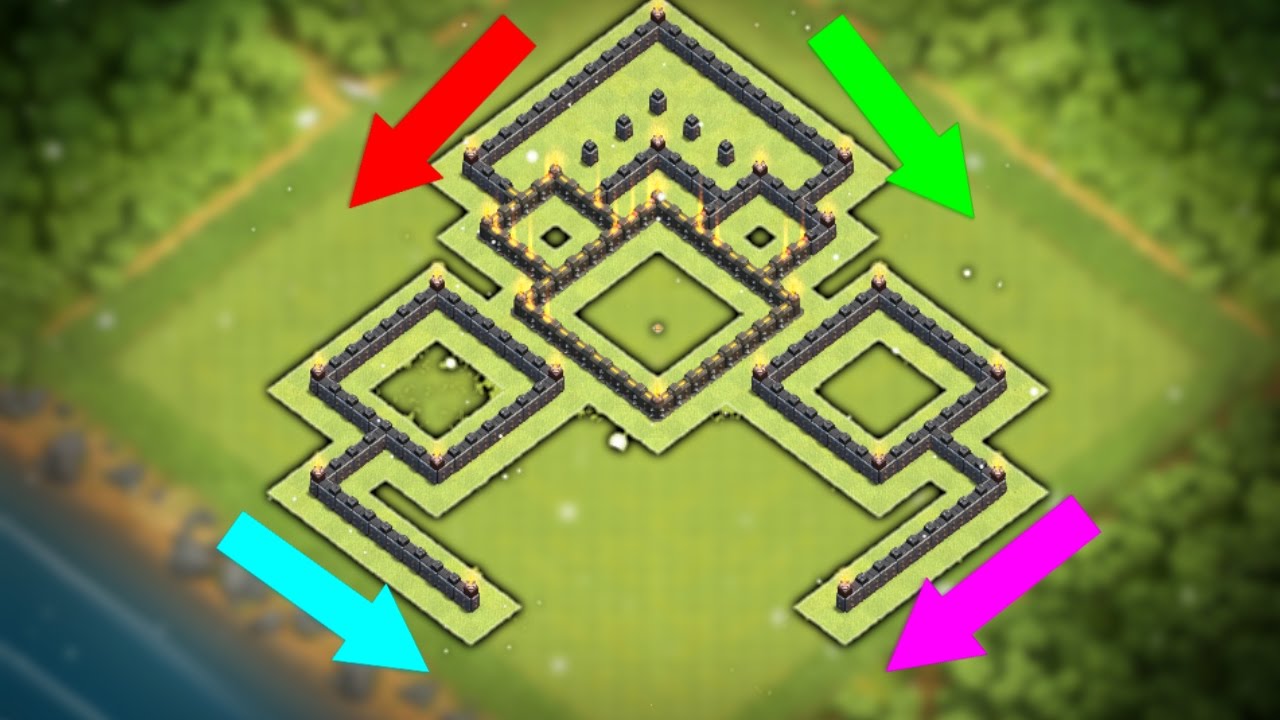 New "UNSTOPPABLE" Town Hall 7 Defense Layout (Th7) Trophy Base 2016 w