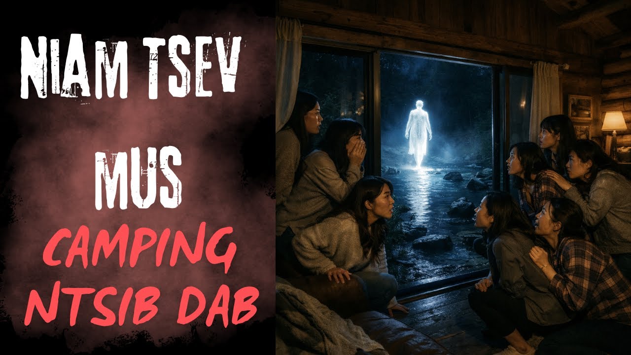 Niam Tsev Mus camping Ntsib Dab (SCARY HMONG CABIN STORY)