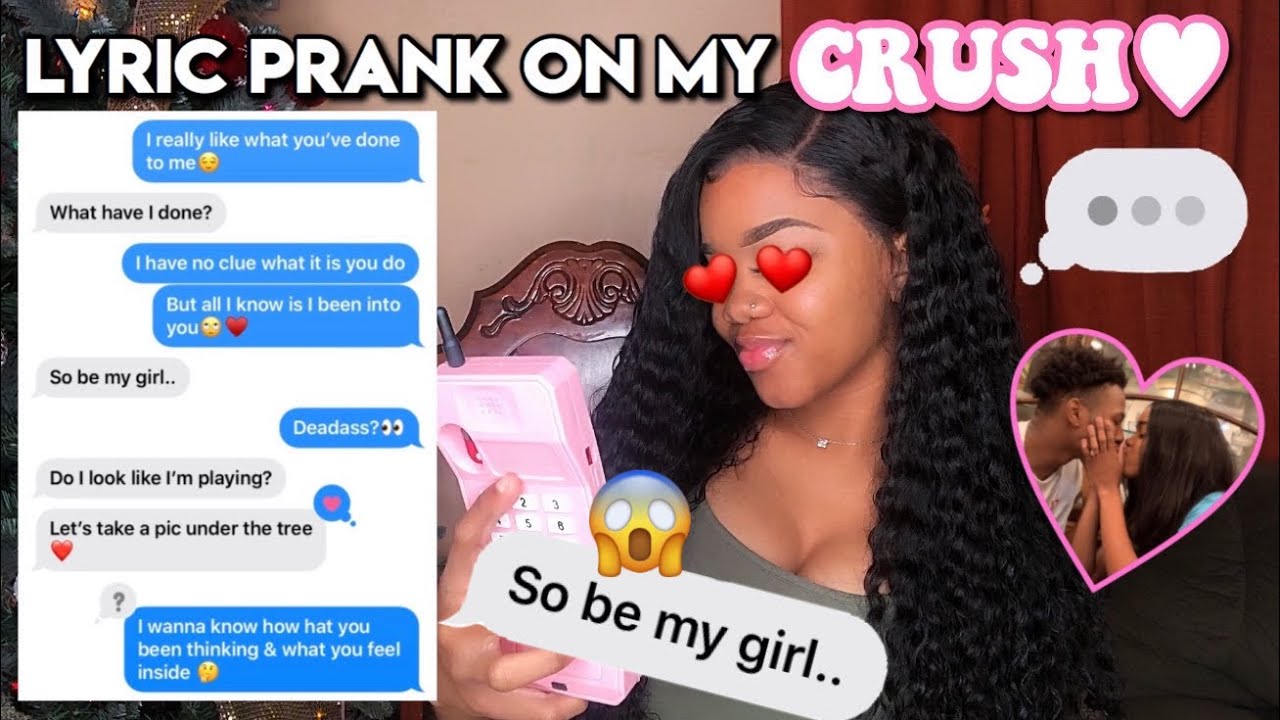 Lyric prank on crush (gone right) !! 