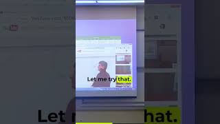 April Fools Prank - Funny math professor fixes projector screen