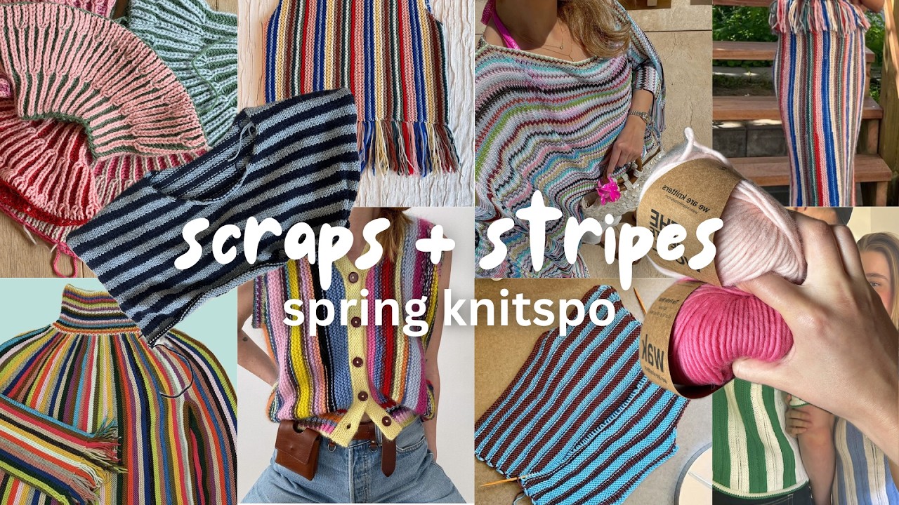 scraps and stripes for spring ✿ knitspo mini-series