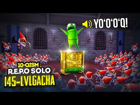 R.E.P.O. Solo 10 Qism 🔥 Kompyuter yutib olish yo‘li 🔥Fezot aka challenge