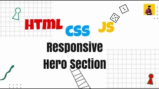 How to create a Responsive Hero Section with HTML | CSS | JS