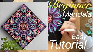 Easy Mandala Tutorial Mystery P1✨ #mandala #art #diy #easytutorial #easypainting #easydrawing #dot