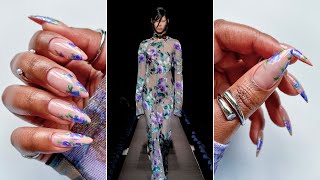 Metallic Floral Nails Inspired By Fashion- Dries Van Noten FW/23 by Nail Journal 1,210 views 1 year ago 10 minutes, 39 seconds