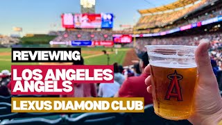 Reviewing Los Angeles Angels premium seats inside Lexus Diamond Club ⚾