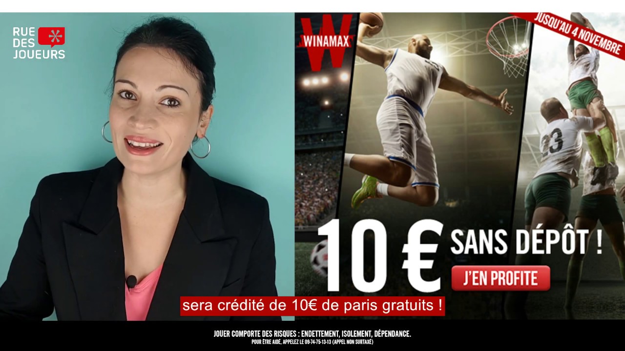 Bonus Winamax - 10€ OFFERTS GRATUITEMENT SANS AUCUN DEPOT, SANS CB