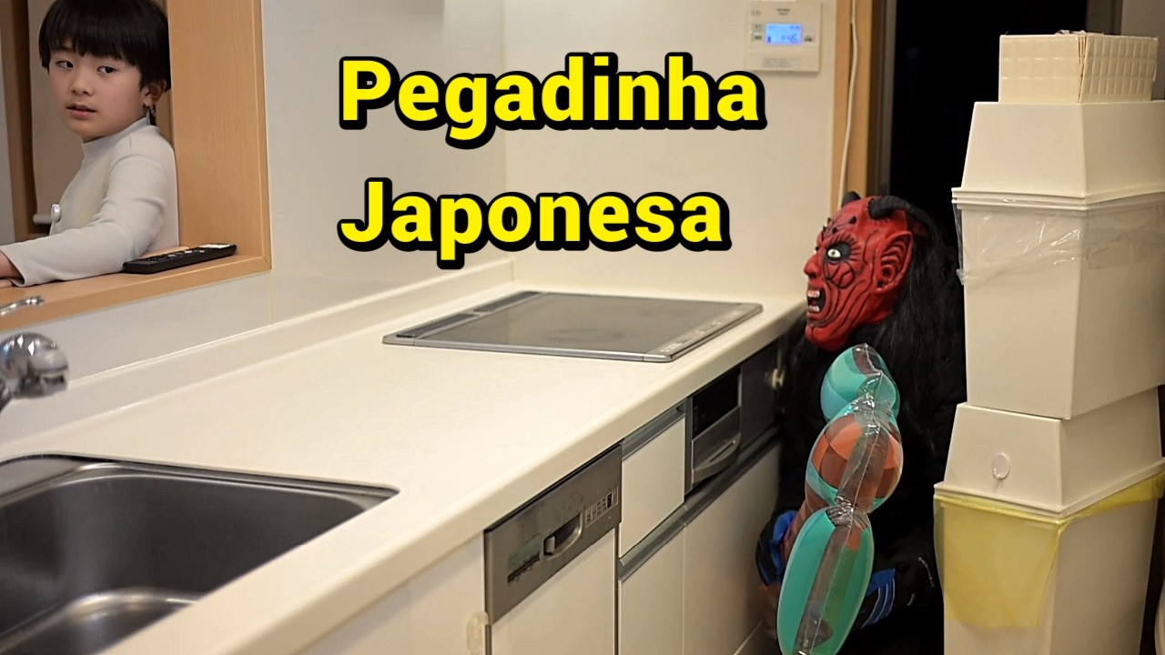 Pregamos a pegadinha do oni no Tatsuki....Evento setsubun do Japão!
