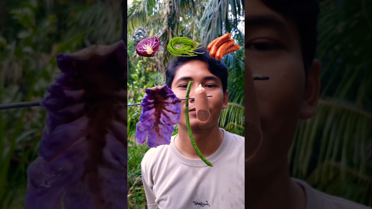 Food ASMR🥬🫛🌭 | Mouth Emoji Magic😲✨️ 