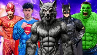 Werewolf VS Superheroes - Hide and Seek!