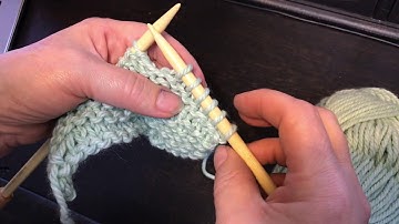 Garter Stitch Wrap & Turn Short Row