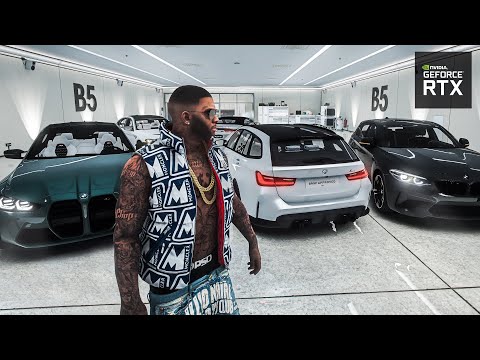 ◤ GTA V: RTX™ 4090 - 2023 Newest BMW Gameplay - M3, M5, M8, M140i | Remastered & Ray Traced Graphics