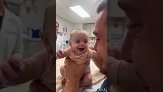 6 Months Baby First Time Hearing Reaction