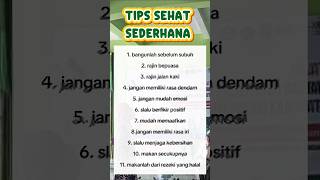 Tips Sehat Sederhana #motivasi #quotes #Short #miniflog