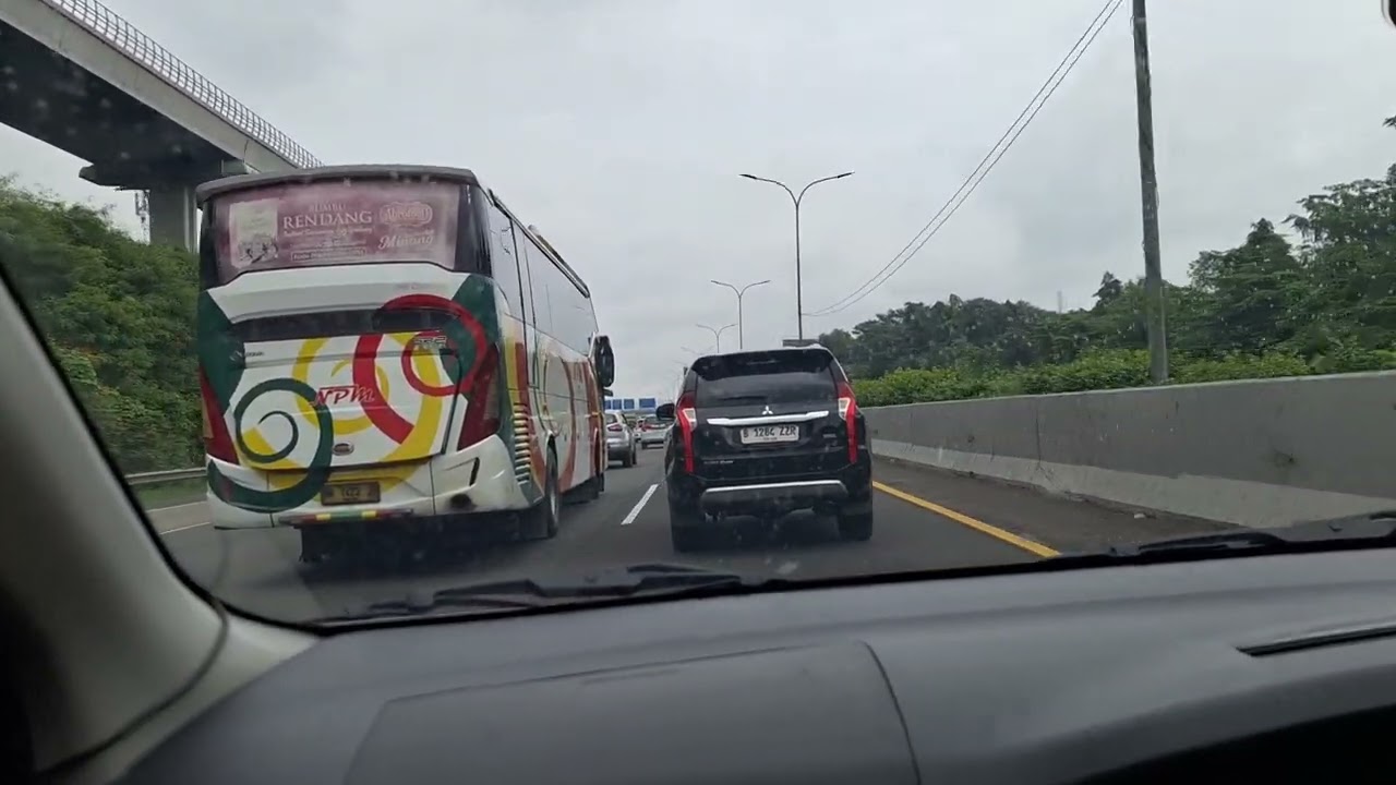 Perjalanan Menuju Stasiun Kereta Cepat Jakarta Bandung Whoosh Halim, dari Cileungsi Tol Harjamukti