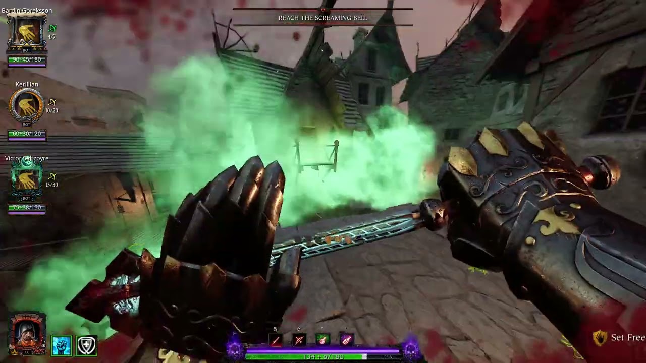 Vermintide 2 - True Solo Cataclysm - Screaming Bell - Footknight - 1h hammer