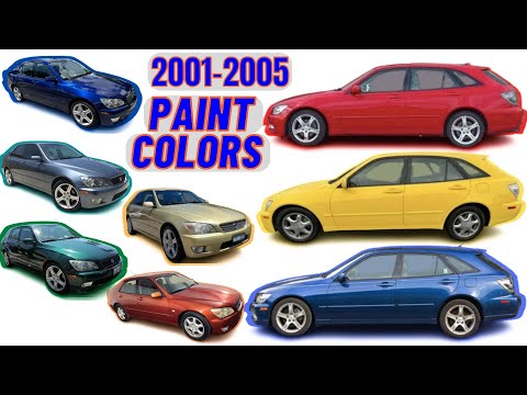 FACTORY PAINT COLORS 2001-2005 Lexus IS300