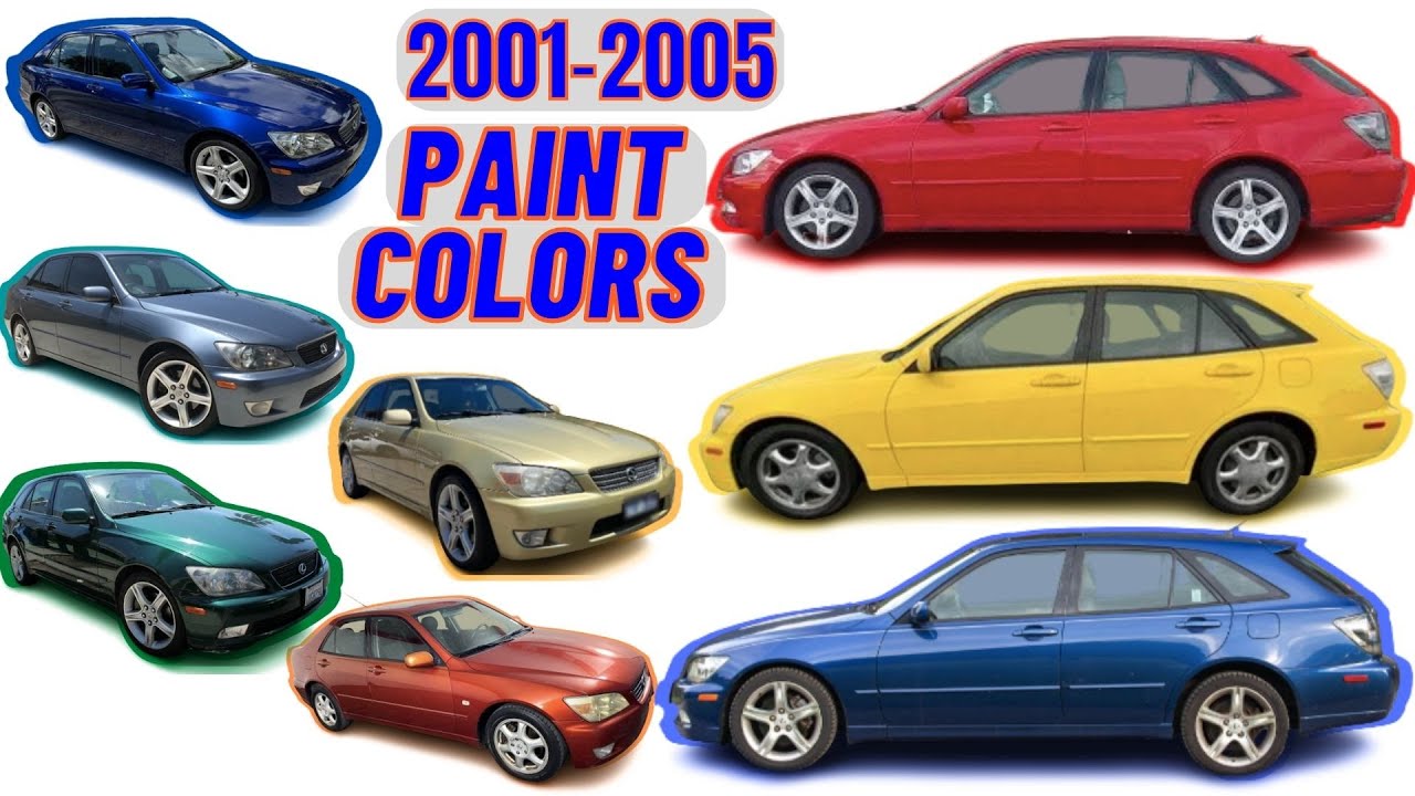 FACTORY PAINT COLORS 2001 2005 Lexus IS300 YouTube FACTORY PAINT COLORS 2001 2005 Lexus IS300 YouTube