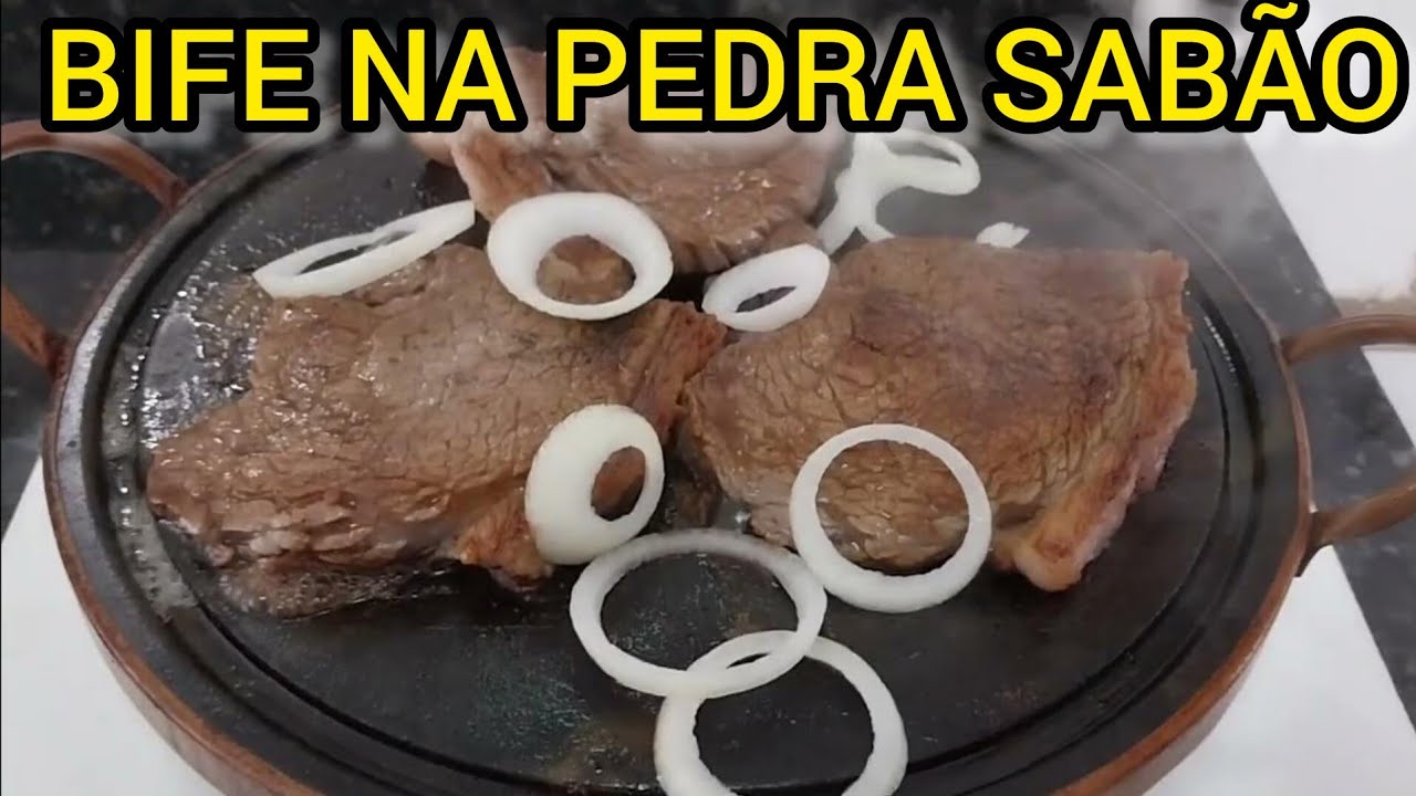 Carne na Pedra Sabão || Bife de alcatra na Pedra Sabão #Brasart #pedrasabao #cozinhando