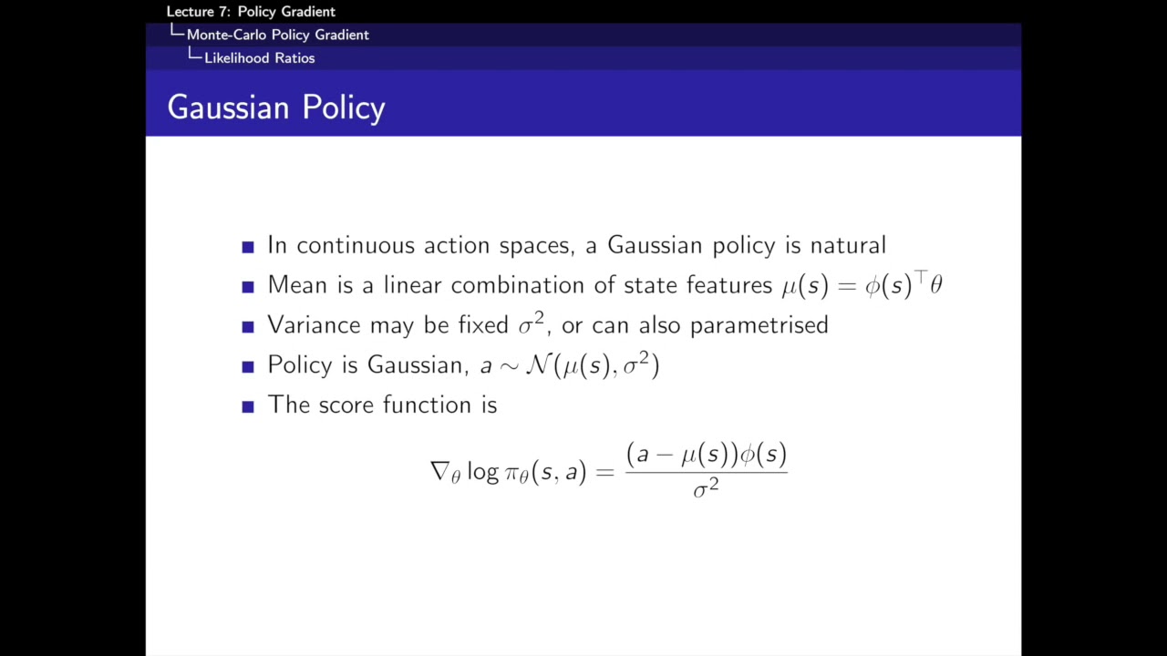 RL Course by David Silver Lecture 7 Policy Gradient Methodspart2 1 ...