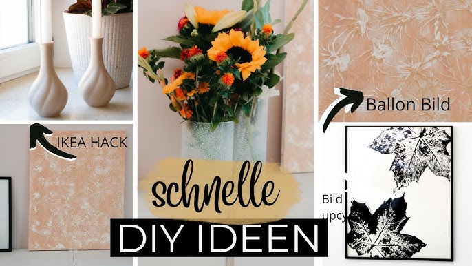 4 Zimmer Deko Upcycling DIY's die jeder easy nachmachen kann // I'mJette 