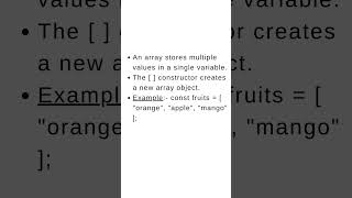 JavaScript array