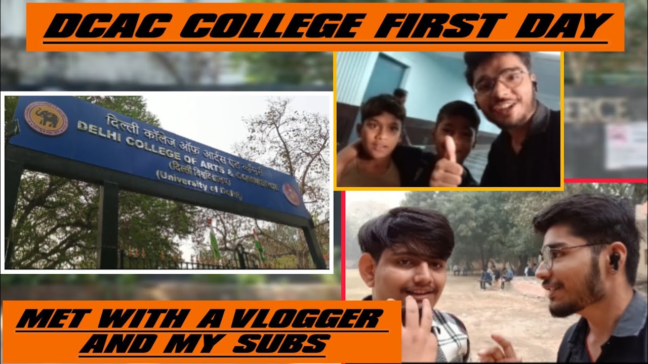 DCAC College First Day Vlog | Met a Vlogger & Fun with Kids - YouTube