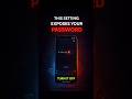 One phone setting can expose your password while typing #AndroidTips #CyberSecurity #SmartphoneTips