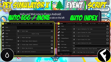 Pet Simulator X [EVENT] Script Hydrogen Fluxus