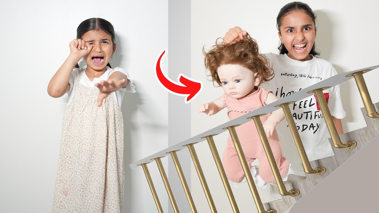 لما بنتك الكبيرة ما تحس باختها الصغيرة و تزعلها ! |  سوالف بناتي