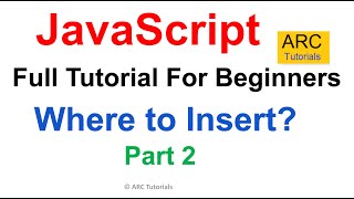 Information JavaScript Tutorial for Beginners Ep2 - How to Insert JavaScript Update