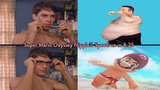 Super Mario eye-tracker nipple% speedrun sees r reset every time  they look at the plumber