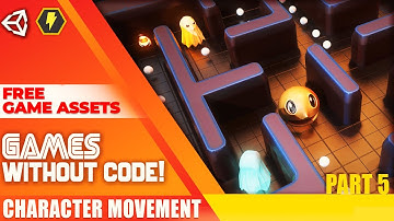 Third person movement in unity WITHOUT CODE - [Unity Bolt Tutorial] - Unity Pac-man 05