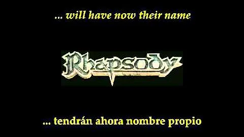 Rhapsody Of Fire Holy Thunderforce Lyrics & Sub Esp - Rock Collections RDT